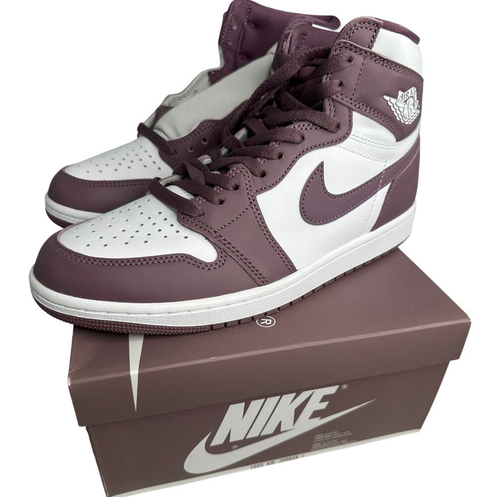 💎✨NEW IN BOX✨💎NIKE Air Jordan 1 Retro High OG J Mauve - Picture 3 of 7